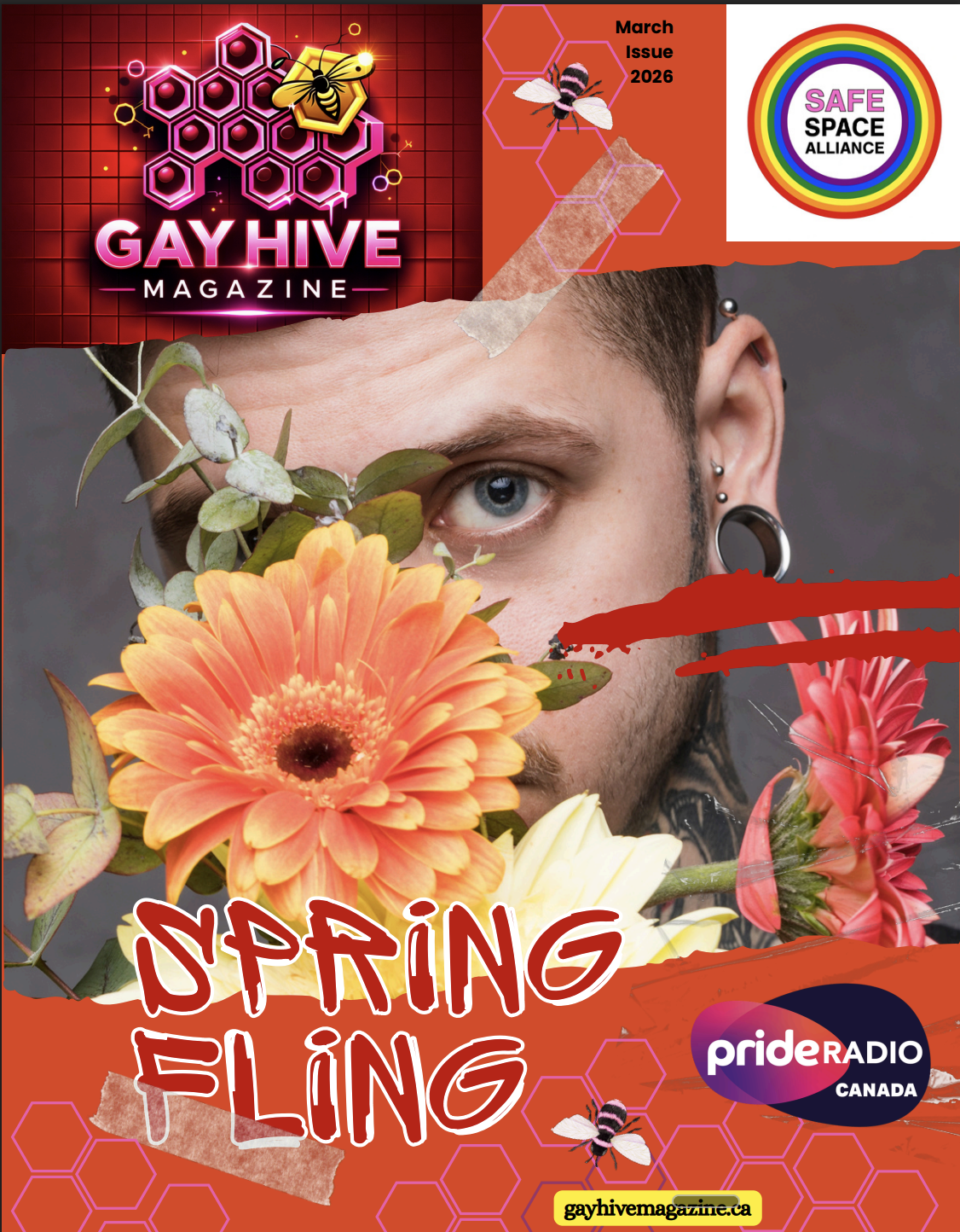 Gay Hive Magazine March 2026 cover